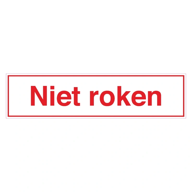 Niet Roken Sticker kopen | Diversestickers.nl