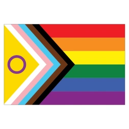 Intersex-Inclusive Pride vlag sticker - Sabina