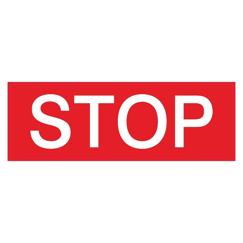 Stop sticker | Diversestickers.nl