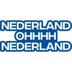 Nederland Ohhhh Nederland Sticker – 100mm Premium Kwaliteit voor €1
