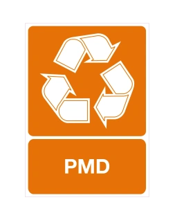 PMD recycling sticker 