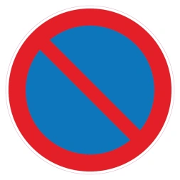 Beperkt stopverbod sticker