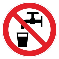 Geen drinkwater sticker - DS1000245