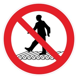 Verboden de rollenbaan te betreden sticker