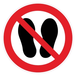 Betreden van ruimte verboden sticker