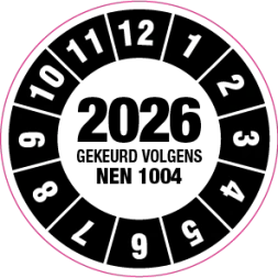 Keuringssticker NEN 1004