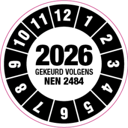 Keuringssticker NEN 2484