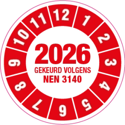 Keuringssticker NEN 3140 - DS1000499