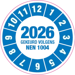 Keuringssticker NEN 1004 - DS1000507