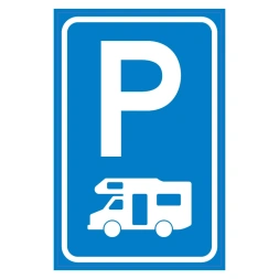 Camper parkeerplaats sticker