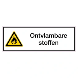 Ontvlambare stoffen sticker - DS1000622