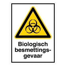 Biologisch besmettingsgevaar sticker - DS1000626