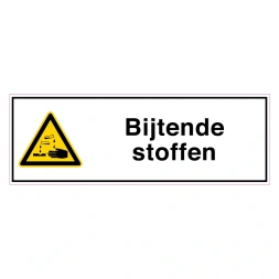 Bijtende stoffen sticker - DS1000628