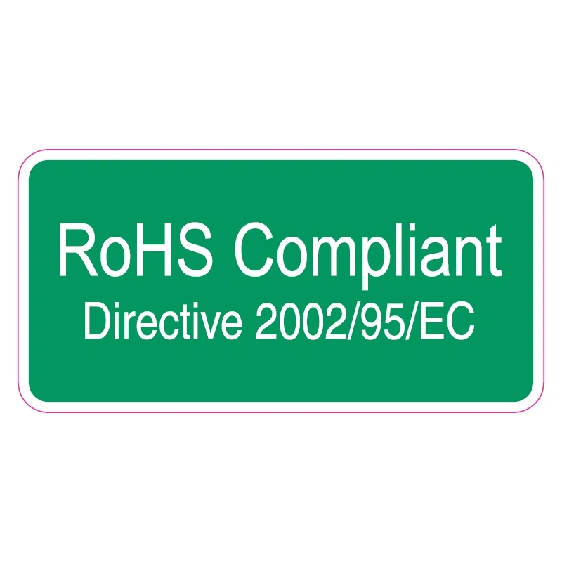 Rohs Machine Sticker RoHS Compliant Sticker | Rechthoekige Milieusticker | Bestel Kwaliteit ...