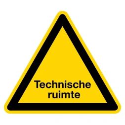 Technische ruimte sticker