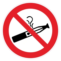 Verboden voor E-sigaretten sticker