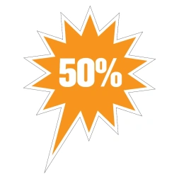 50% Korting - Oranje
