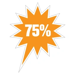 75% Korting - Oranje