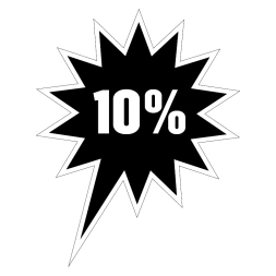 10% Korting - Zwart