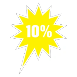 10% Korting - Geel