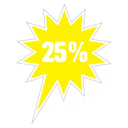 25% Korting - Geel
