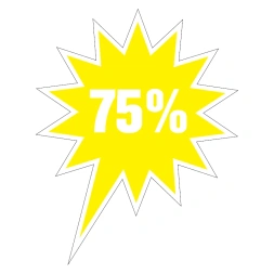 75% Korting - Geel