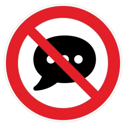 Geen herrie sticker - DS1000834