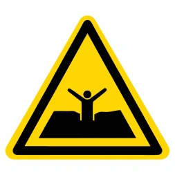 Pas op: Drijfzand sticker