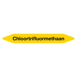 Leidingmarker Chloortrifluormethaan sticker