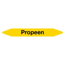 Leidingmarker Propeen sticker