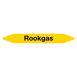 Leidingmarker Rookgas sticker