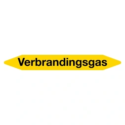 Leidingmarker Verbrandingsgas sticker