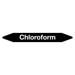 Leidingmarker Chloroform sticker